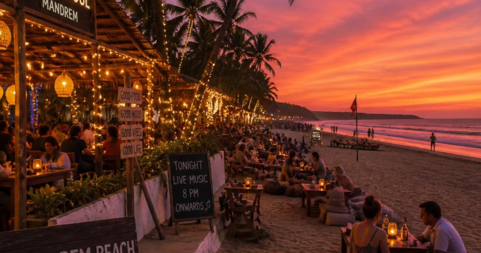 Mandrem Nightlife Guide: Best Beach Bars, Cafes & Evening Entertainment